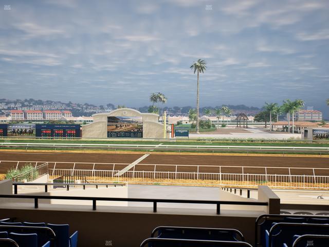 Del Mar Thoroughbred Club - Section Clubhouse Box 13 C Lvl 2 Seat View