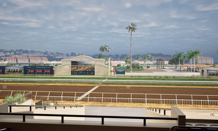 Del Mar Thoroughbred Club - Section Clubhouse Box 13 C Lvl 2 Seat View