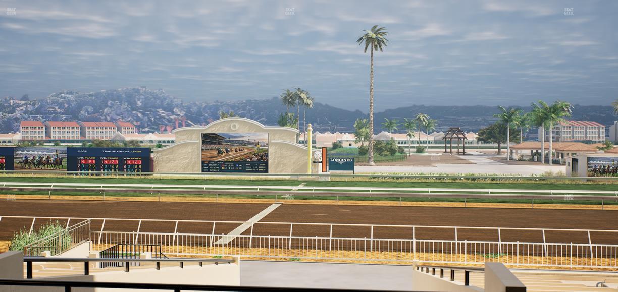 Del Mar Thoroughbred Club - Section Clubhouse Box 13 C Lvl 2 Seat View
