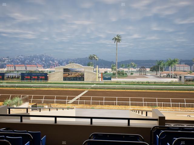 Del Mar Thoroughbred Club - Section Clubhouse Box 13 C Lvl 2 Seat View