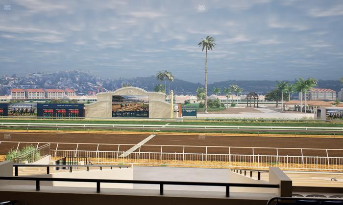 Del Mar Thoroughbred Club - Section Clubhouse Box 13 C Lvl 2 Seat View