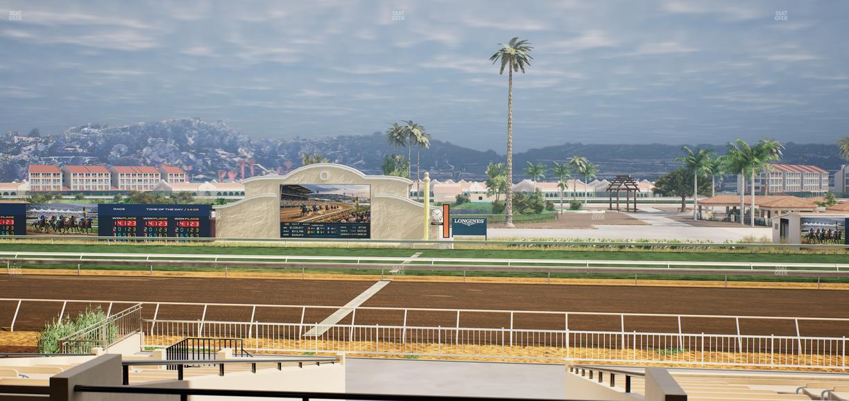 Del Mar Thoroughbred Club - Section Clubhouse Box 13 D Lvl 2 Seat View
