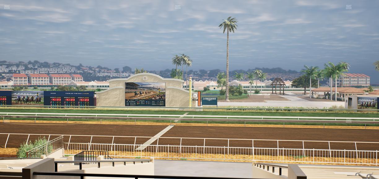 Del Mar Thoroughbred Club - Section Clubhouse Box 13 D Lvl 2 Seat View