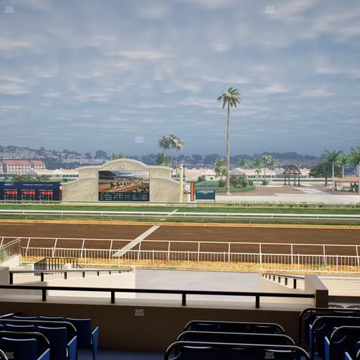 Del Mar Thoroughbred Club - Section Clubhouse Box 13 D Lvl 2 Seat View