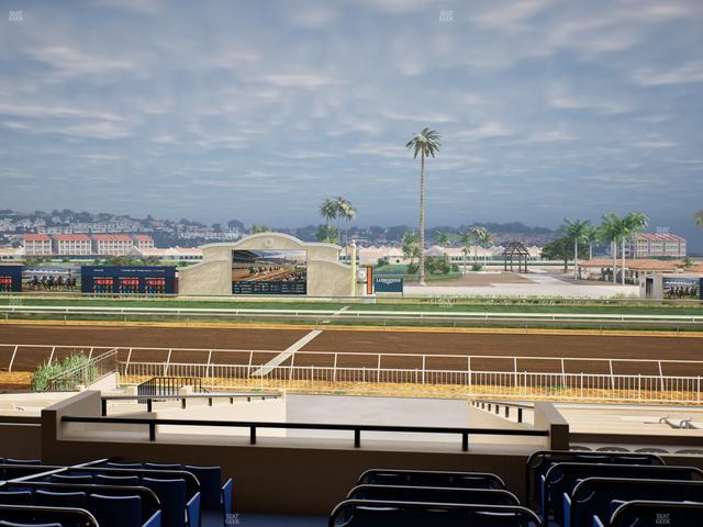 Del Mar Thoroughbred Club - Section Clubhouse Box 13 D Lvl 2 Seat View