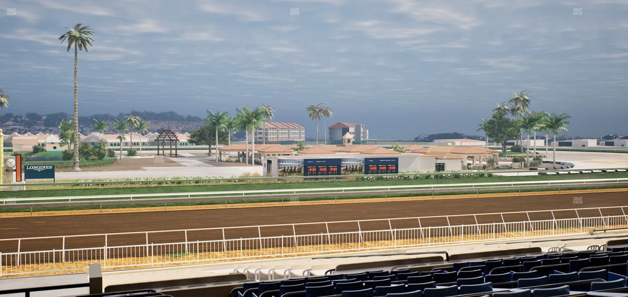 Del Mar Thoroughbred Club - Section Clubhouse Box 13 E Lvl 3 Seat View