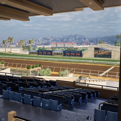 Del Mar Thoroughbred Club - Section Clubhouse Box 13 G Lvl 3 Seat View