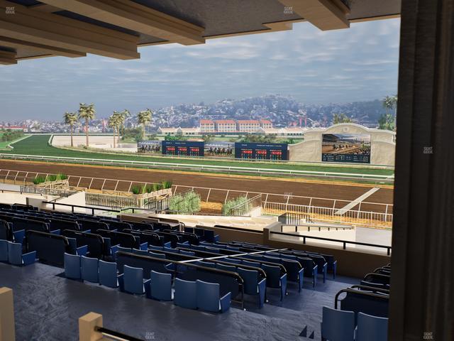 Del Mar Thoroughbred Club - Section Clubhouse Box 13 G Lvl 3 Seat View
