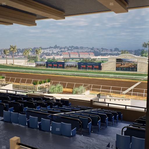 Del Mar Thoroughbred Club - Section Clubhouse Box 13 G Lvl 3 Seat View