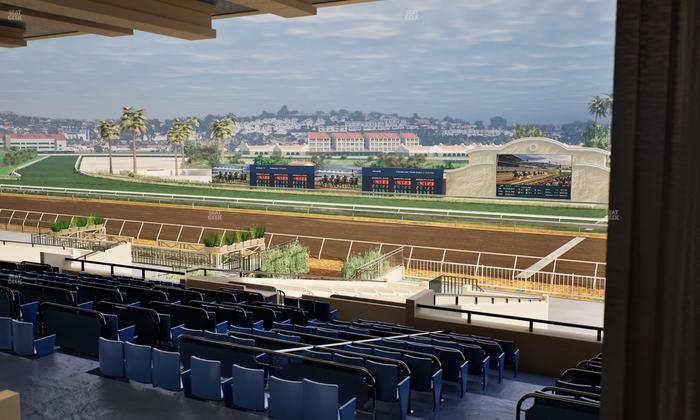 Del Mar Thoroughbred Club - Section Clubhouse Box 13 G Lvl 3 Seat View