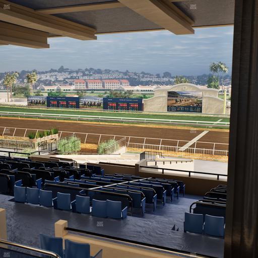 Del Mar Thoroughbred Club - Section Clubhouse Box 13 H Lvl 3 Seat View