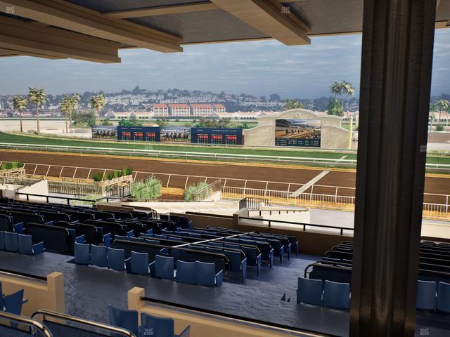 Del Mar Thoroughbred Club - Section Clubhouse Box 13 H Lvl 3 Seat View
