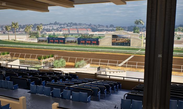 Del Mar Thoroughbred Club - Section Clubhouse Box 13 H Lvl 3 Seat View