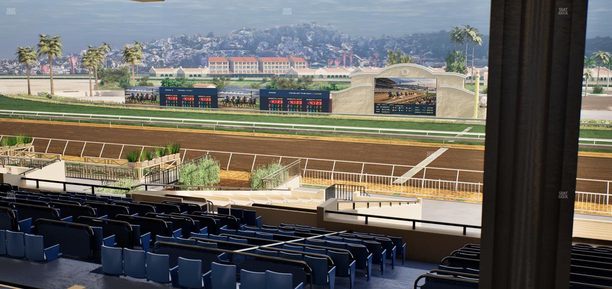Del Mar Thoroughbred Club - Section Clubhouse Box 13 H Lvl 3 Seat View