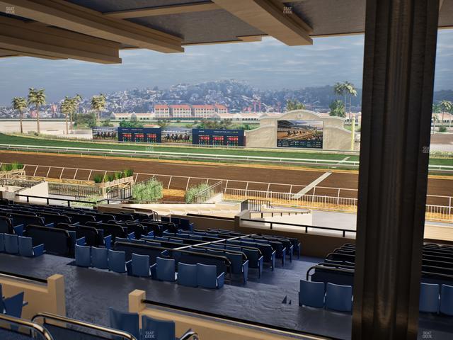 Del Mar Thoroughbred Club - Section Clubhouse Box 13 H Lvl 3 Seat View