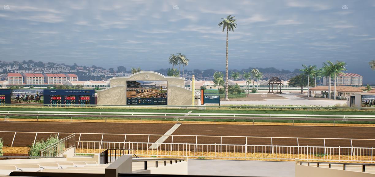 Del Mar Thoroughbred Club - Section Clubhouse Box 14 C Lvl 2 Seat View