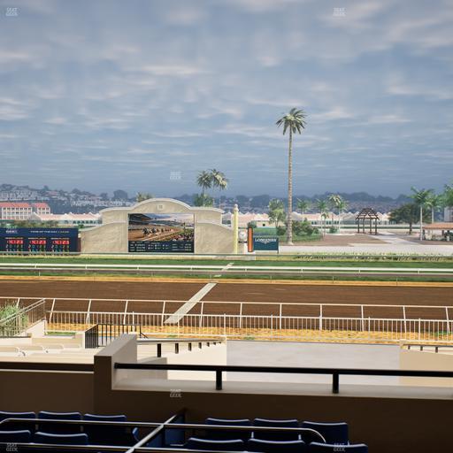 Del Mar Thoroughbred Club - Section Clubhouse Box 14 C Lvl 2 Seat View