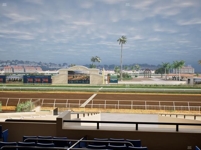 Del Mar Thoroughbred Club - Section Clubhouse Box 14 C Lvl 2 Seat View