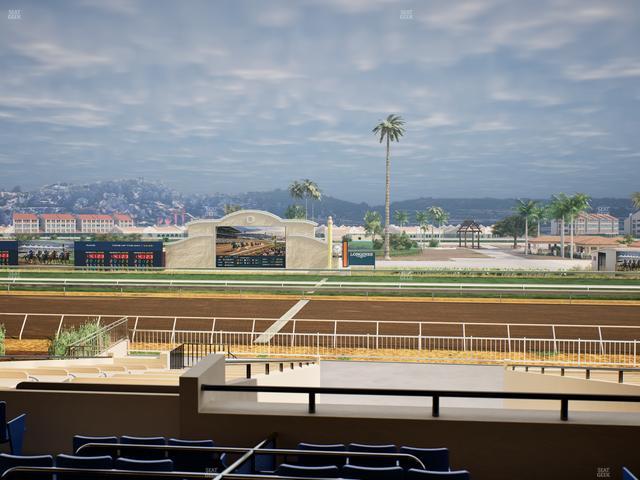 Del Mar Thoroughbred Club - Section Clubhouse Box 14 C Lvl 2 Seat View