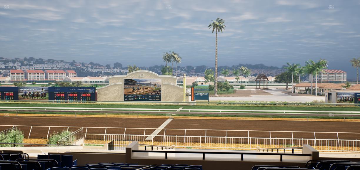 Del Mar Thoroughbred Club - Section Clubhouse Box 14 E Lvl 3 Seat View