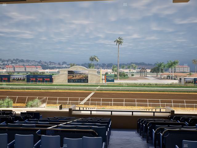 Del Mar Thoroughbred Club - Section Clubhouse Box 14 E Lvl 3 Seat View