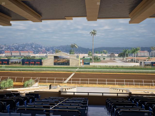 Del Mar Thoroughbred Club - Section Clubhouse Box 14 G Lvl 3 Seat View