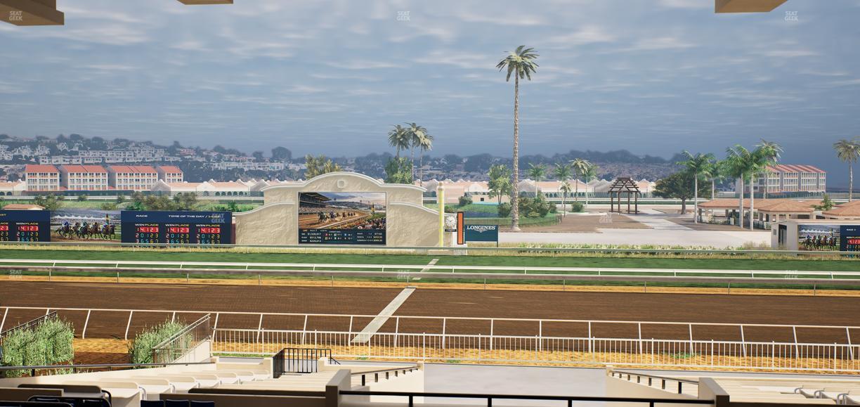 Del Mar Thoroughbred Club - Section Clubhouse Box 14 G Lvl 3 Seat View