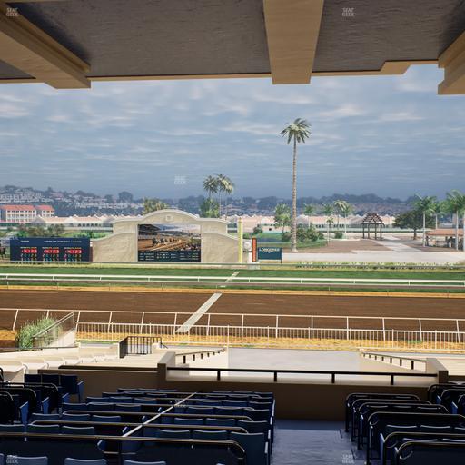 Del Mar Thoroughbred Club - Section Clubhouse Box 14 G Lvl 3 Seat View