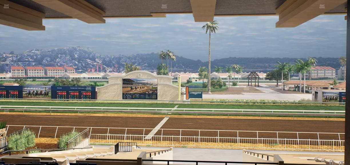 Del Mar Thoroughbred Club - Section Clubhouse Box 14 H Lvl 3 Seat View