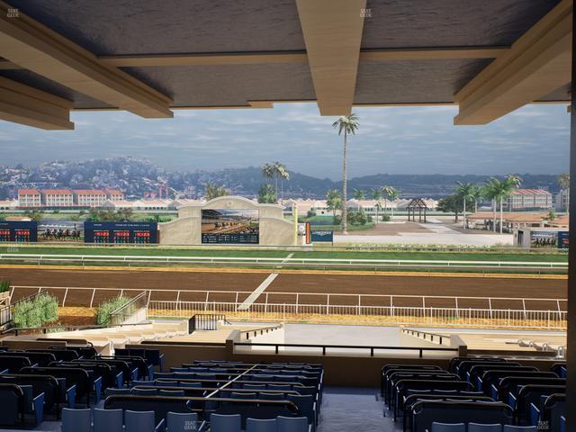 Del Mar Thoroughbred Club - Section Clubhouse Box 14 H Lvl 3 Seat View