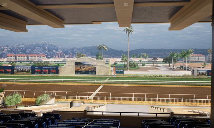 Del Mar Thoroughbred Club - Section Clubhouse Box 14 H Lvl 3 Seat View