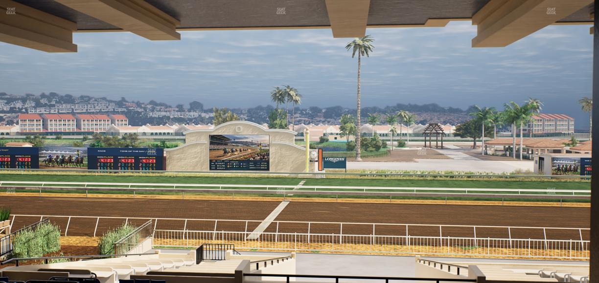 Del Mar Thoroughbred Club - Section Clubhouse Box 14 H Lvl 3 Seat View