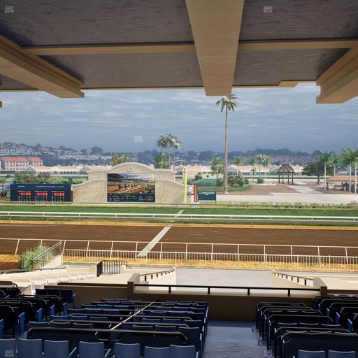 Del Mar Thoroughbred Club - Section Clubhouse Box 14 H Lvl 3 Seat View