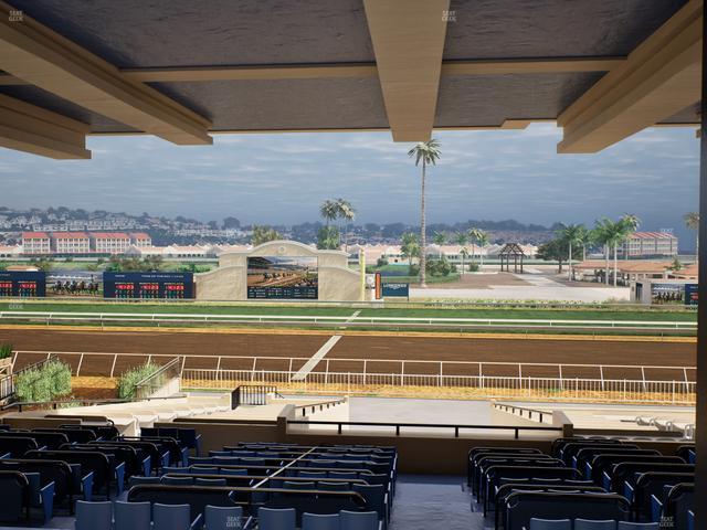 Del Mar Thoroughbred Club - Section Clubhouse Box 14 H Lvl 3 Seat View