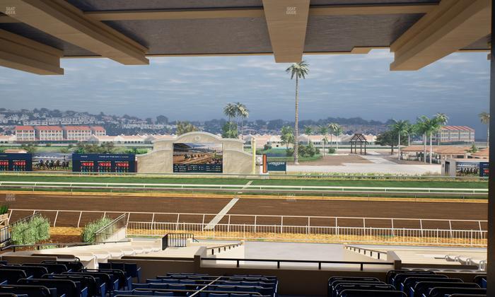 Del Mar Thoroughbred Club - Section Clubhouse Box 14 H Lvl 3 Seat View