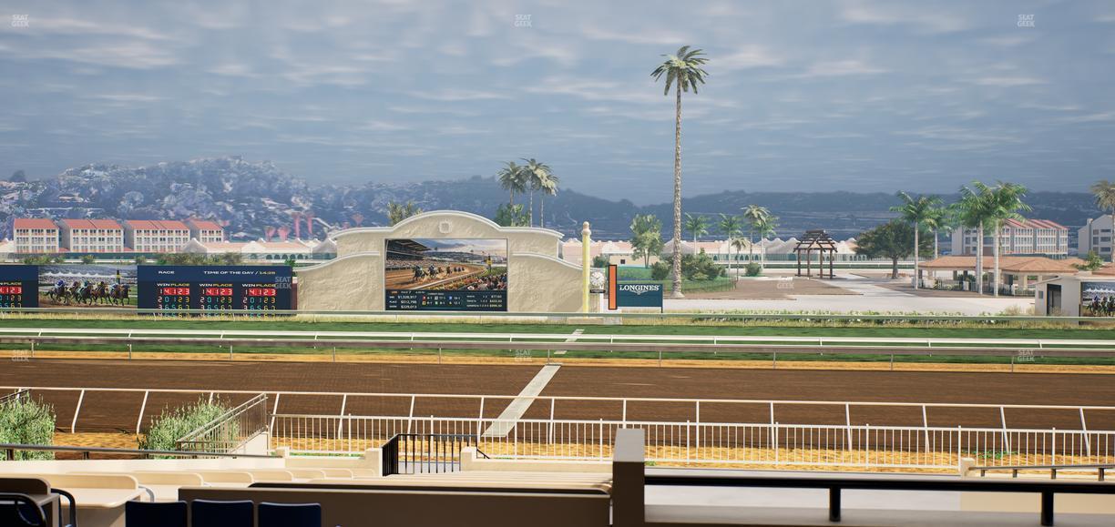 Del Mar Thoroughbred Club - Section Clubhouse Box 15 C Lvl 2 Seat View