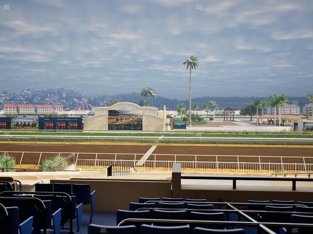 Del Mar Thoroughbred Club - Section Clubhouse Box 15 C Lvl 2 Seat View