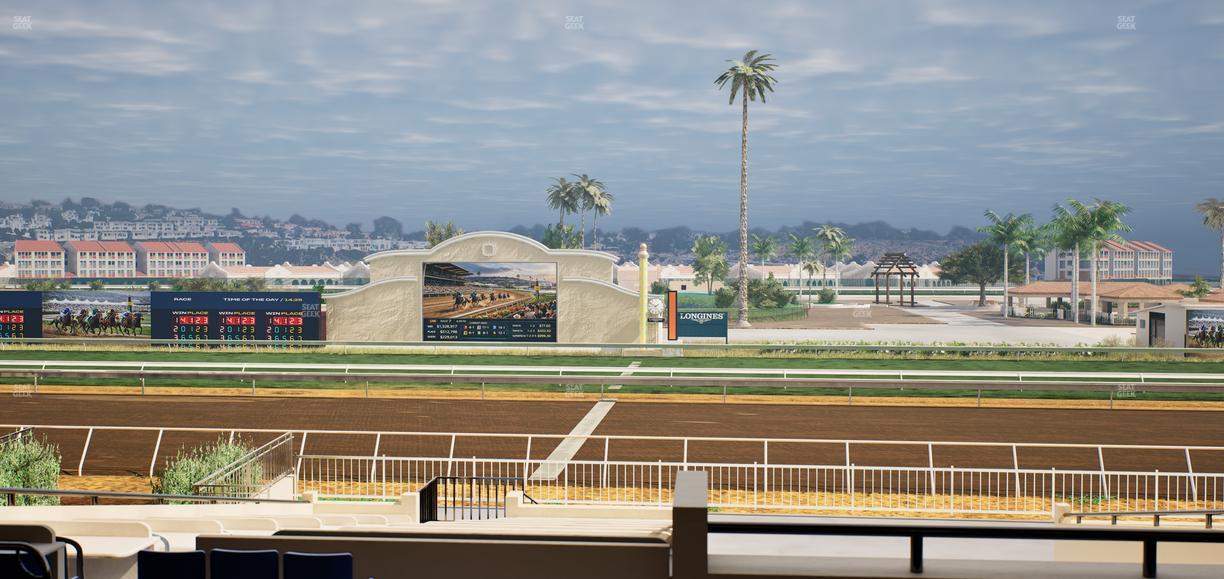 Del Mar Thoroughbred Club - Section Clubhouse Box 15 C Lvl 2 Seat View