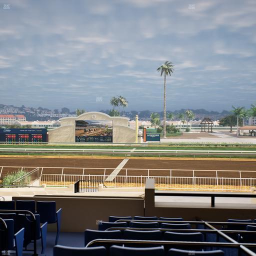 Del Mar Thoroughbred Club - Section Clubhouse Box 15 C Lvl 2 Seat View