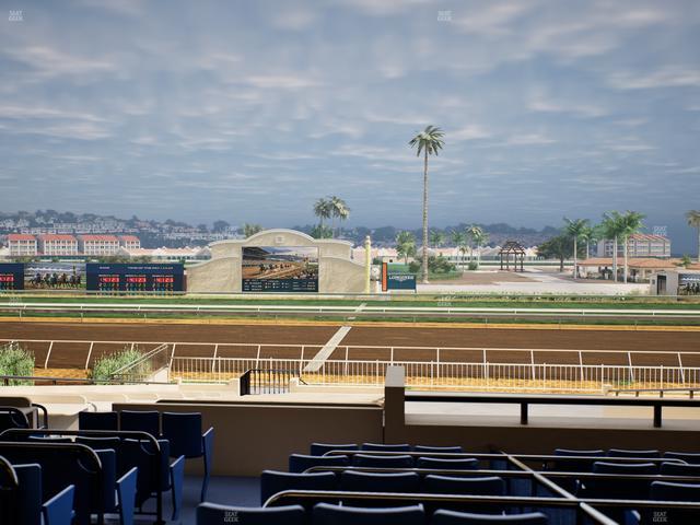 Del Mar Thoroughbred Club - Section Clubhouse Box 15 C Lvl 2 Seat View