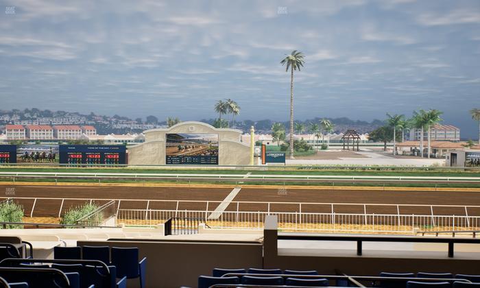 Del Mar Thoroughbred Club - Section Clubhouse Box 15 C Lvl 2 Seat View