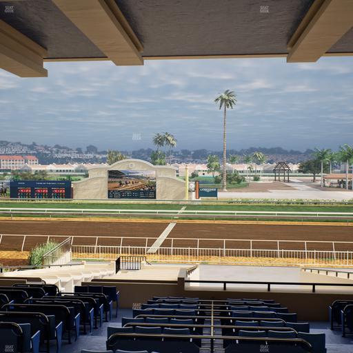 Del Mar Thoroughbred Club - Section Clubhouse Box 15 G Lvl 3 Seat View