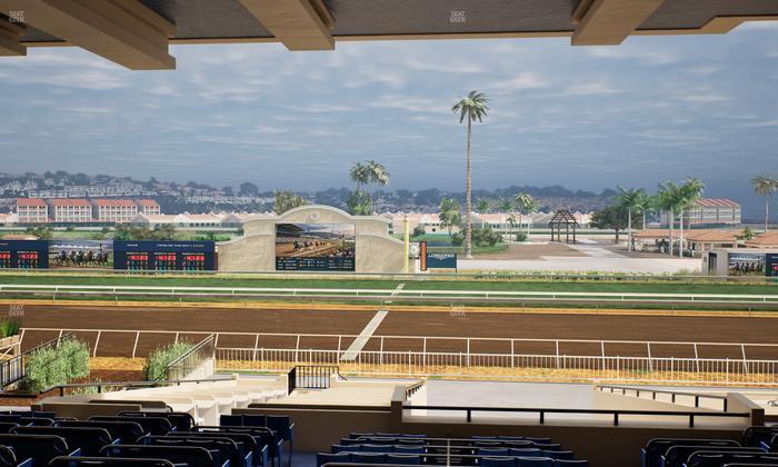Del Mar Thoroughbred Club - Section Clubhouse Box 15 G Lvl 3 Seat View