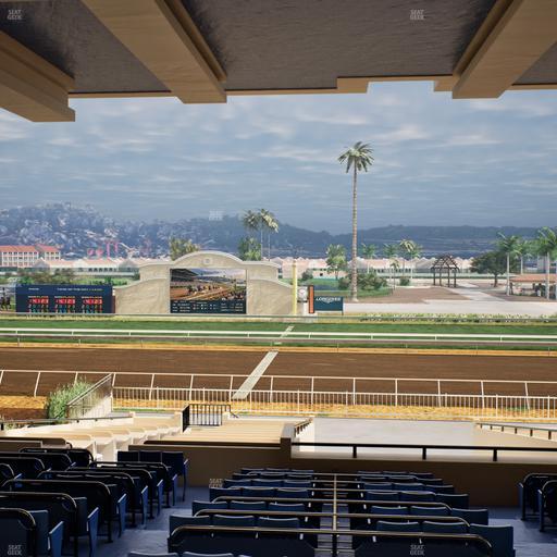 Del Mar Thoroughbred Club - Section Clubhouse Box 15 G Lvl 3 Seat View