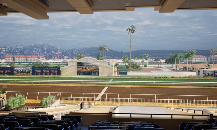 Del Mar Thoroughbred Club - Section Clubhouse Box 15 G Lvl 3 Seat View