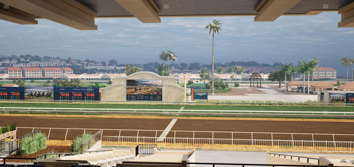 Del Mar Thoroughbred Club - Section Clubhouse Box 15 H Lvl 3 Seat View