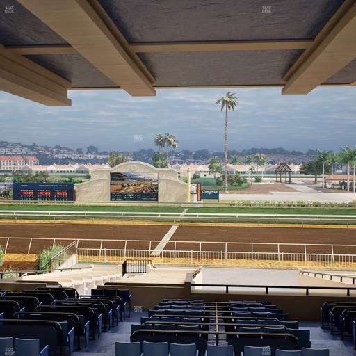 Del Mar Thoroughbred Club - Section Clubhouse Box 15 H Lvl 3 Seat View