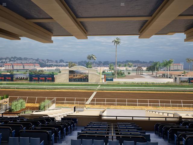 Del Mar Thoroughbred Club - Section Clubhouse Box 15 H Lvl 3 Seat View