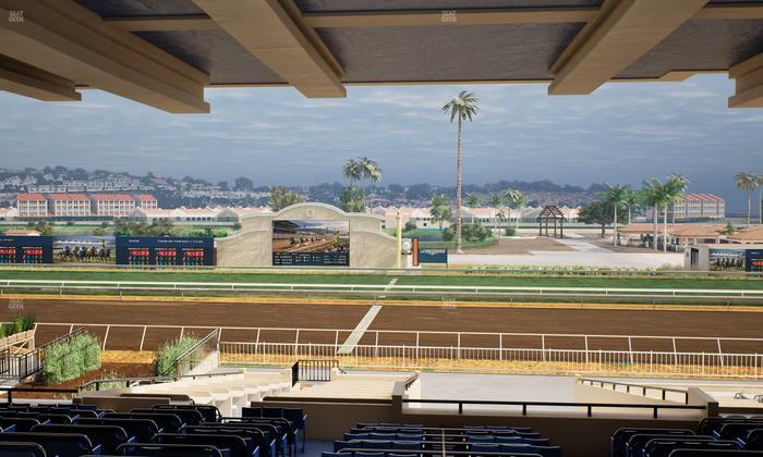 Del Mar Thoroughbred Club - Section Clubhouse Box 15 H Lvl 3 Seat View