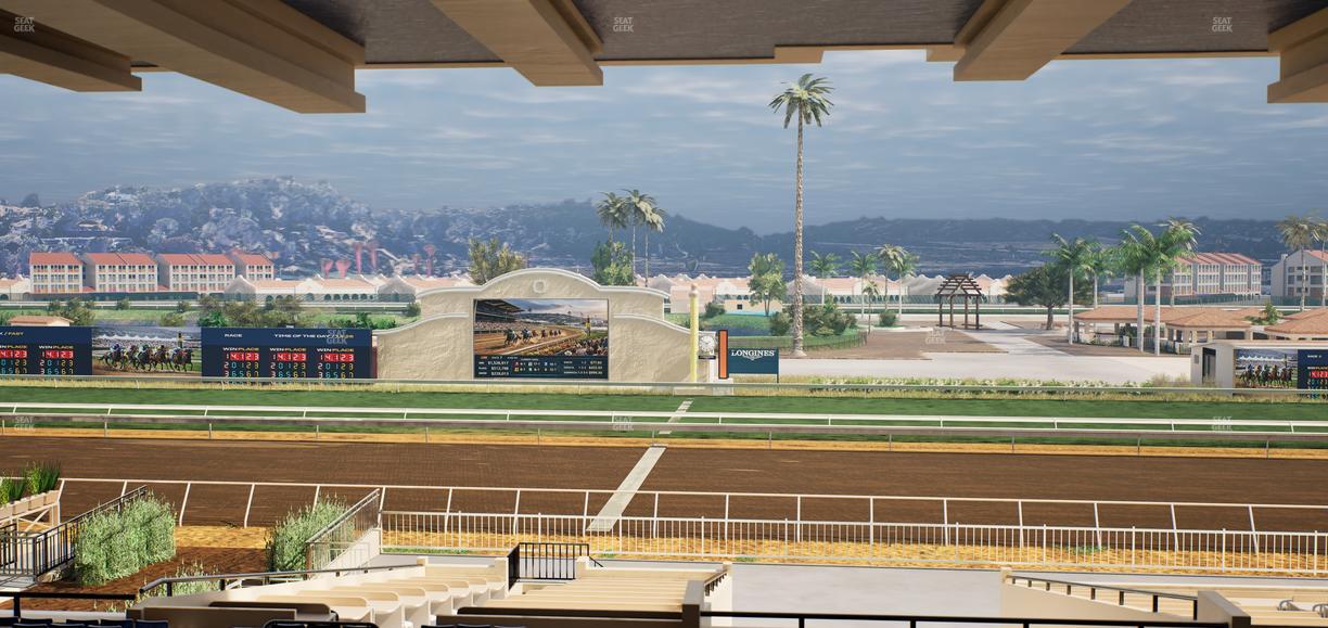 Del Mar Thoroughbred Club - Section Clubhouse Box 15 H Lvl 3 Seat View